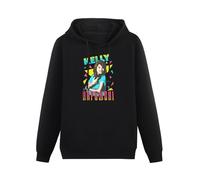 BEIDAHUANG Saved By The Bell Kelly Kapowski Triangles Tiffani Amber Thiessen Unisex Hoody with Pocket Black XXXL