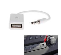 BEIDUOYANG Cavo convertitore da AUX a USB maschio da 5 mm a USB 2.0 femmina, funziona solo con porta AUX per auto, adattatore USB