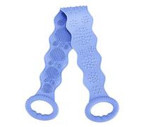 Beifenl per il corpo in silicone Asciugamano da Cintura da doccia esfoliante per il corpo Scrub Cintura Rondella Dopo Doccia Blu