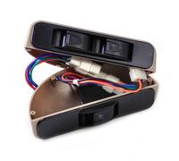 Beige 3 Rocker Switch Kit Power Window Lock 12V Fit For Front 2 Door Universal~