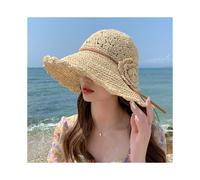 (beige-56-60 cm regolabile) MODA 2021 Estate Nuovo Cappello da sole da donna Cappello a secchiello Beige Pizzo