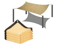 Beige 90% Rete Telo Ombra, Telo Ombreggiante da Giardino Panno Ombreggiante Resistente Ai Raggi UV Vela Ombreggiante, Tenda da Sole Privacy con Occhielli(3.3 * 16.4ft)