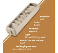 Beige Auto Tetto Top Lato Aria Condizionata Sfiato Presa A/C Pannello Griglia