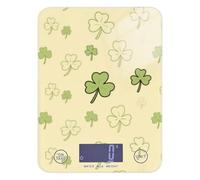 Beige Cartoon Four-Leaf Clover Espresso Food Scale Travel 5kg/5g Bilancia digitale da cucina con 4 unità per (utente) (utente) (utente) báscula para pesar alimentos