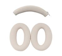 (Beige) Compatibile con le cuffie Sony WH-XB910N - Set di copri-archetto e copri-cuscinetti auricolari in silicone.