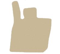 Beige Conducente tappetino velluto per Skoda Superb IV SW 12.2023-…