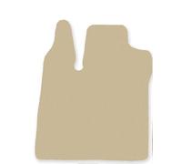 Beige Conducente tappetino velluto per Smart Forfour II W453 4per 2014-2020
