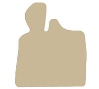 Beige Conducente tappetino velluto per Smart Fortwo I, I FL 1998-2007