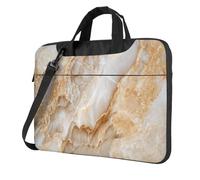 Beige Lucido Marmo Laptop Bag Laptop Case 15.6 Pollice Borse Del Computer Imbottito Della Copertura Del Manicotto