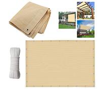 Beige Rettangle Sun Shade Sail Canopy Heavy Duty Outdoor Patio Carport 1x3m 3x4m 4x6m Awning Fabric Cloth Screen Fence Pool Shade Canopy UV Block for Deck Patio Pergola