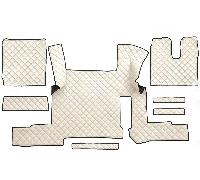 Beige Set Eco Pelle Tappetini Cover per Man Tgx 2018-2020 Automatico Righthd