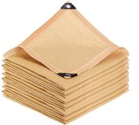Beige Shade Cloth 85% Sunblock Netting for Garden Patio Pergola & Chicken Coop - Grommeted Outdoor Shade Sail in misure 1x2m to 6x6m UV Protection Cover