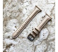 Beige Sottile IN Pelle Fascia Cinturino per Garmin Approach S40 E CT10 -S20