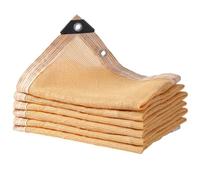 Beige Sunblock Cloth with Grommets 85% UV Resistant Net for Garden Pergola Patio Plants Various
