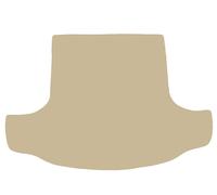 BEIGE Tappeto tronco velluto per Trabant 500