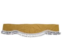 Beige Tendine Felpa Velluto Finestrino Anteriore Visiera Bianco Nappe per Iveco