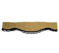 Beige Tendine Felpa Velluto Finestrino Anteriore Visiera Nero Nappe per Man Tgx