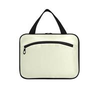 Beige tinta unita pura Plain Hanging Toiletry Bag per gli uomini con gancio, designer pieghevole borsa da toilette appeso per la mamma Viaggiare Porta cosmeticos Mujer para cartera L