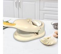 (Beige1119) 2 in 1 Dumpling Maker, utensile da cucina per la preparazione di gnocchi, stampo per gnocchi,