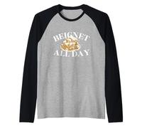 Beignet all Day Style New Orleans Maglia con Maniche Raglan