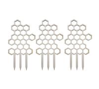 BEIJIALY 3 graticci in legno per piante rampicanti da interni, a forma di nido d'ape, traliccio per piante in vaso fai da te, supporto per piante rampicanti, per giardino, balcone