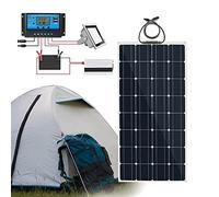 BEIJIAYI Pannello Solare 200W 18V Pannello Solare Monocristallino, Pannelli Solari Monocristallini, Kit off-Grid, Impianto Solare Modulo Fotovoltaico per Giardino Esterno,1x800W