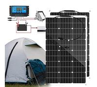 BEIJIAYI Pannello Solare 800W 18V Pannello Solare Monocristallino, Pannelli Solari Monocristallini, Kit off-Grid, Impianto Solare Modulo Fotovoltaico per Giardino Esterno,2x800W