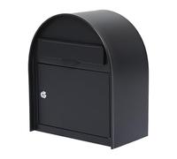 BeiJingYZ Cassette Postali per Esterno a Muro, Cassetta Postale Condominiali con Serratura, Buca Lettere da Esterno in Metallo da Appendere per Casa, Ufficio, Scuola, 32 * 18 * 38 cm(Black)