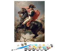 BEIJUYHU Dipingere con i Numeri Adulti Napoleone Guerra, DIY Quadri da Dipingere Numerati Bambini Principianti Kit Pittura, 36 Colori Acrilici e 3 Pennelli, Decora Signora Regalo 60 x 80 cm BJHWK315