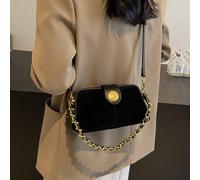 BEIKAMU La nuova borsa quadrata classica e alla moda per donne è realizzata in tessuto scamosciato e presenta decorazioni in metallo, cinghie per la spalla uniche e decorazioni a pendente, oltre a cin