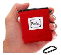BeiLan Coperta Mini Pocket picnic bene durevole Leggero sabbia impermeabile, a prova Beach Camping Mat viaggio con il sacchetto portatile per attività all'aperto (70 * 110cm, Nero e Rosso)