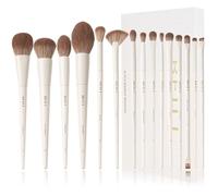 BEILI Pennelli da Trucco 15 PCS Vegano Set Pennelli Make Up Professionali Fondotinta in polvere Evidenziatore Correttore Ombretto Matita per sopracciglia Spoolie Capelli sintetici