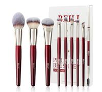 BEILI Set di 9 pennelli da trucco vegani di alta qualità, per fondotinta, correttori, fard, ombretto, eyeliner, cipria, evidenziatore, sfumatura del viso
