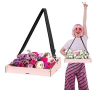 BEIMEIII JGA Rose - Barattolo per la pancia, per addio al nubilato, per la sposa, in legno, per uomini e donne, JGA, feste, giochi promozionali, 40 x 26 x 10,5 cm