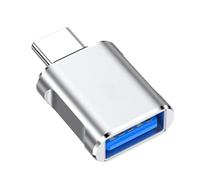 Beimus Adattatore in metallo Trasferimento dati da 10 Gbps e ricarica rapida da 100 W con surriscaldamento Design compatto Adattatore USB C OTG in metallo