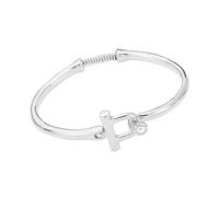 Beimus Bracciale minimalista in lega con design comodo con gancio a molla, per occasioni casual o formali, gioiello da polso regolabile, Misura unica, come descritto