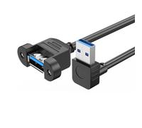 Beimus Cavo di prolunga USB3.0 USB3.0 maschio a femmina cavo adattatore con viti per montaggio a pannello per uso industriale