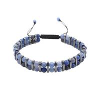 Beimus Elegante braccialetto elastico con perline di pietra per donne con vari cristalli delicato braccialetto per bilanciamento e stili spirituali, Misura unica, come descritto