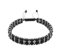 Beimus Elegante braccialetto elastico con perline di pietra per donne con vari cristalli delicato braccialetto per bilanciamento e stili spirituali, Misura unica, come descritto