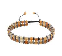 Beimus Elegante braccialetto elastico con perline di pietra per donne con vari cristalli delicato braccialetto per bilanciamento e stili spirituali, Misura unica, come descritto
