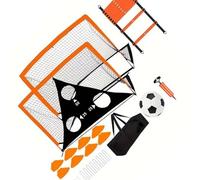 Beimus Facile da trasportare 180 cm area di pratica di calcio costruita in tessuto Oxford 450D e aste in fibra di vetro installazione rapida porta da calcio gioco di tiro