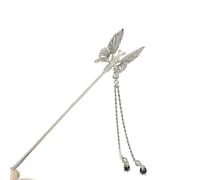 Beimus Fermaglio per capelli, farfalla agitante a forma di ninfa, con perle, orna fermagli per capelli, accessori per foto, ornamenti per capelli da donna, perle fatate