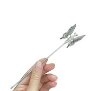 Beimus Fermaglio per capelli, farfalla agitante a forma di ninfa, con perle, orna fermagli per capelli, accessori per foto, ornamenti per capelli da donna, perle fatate