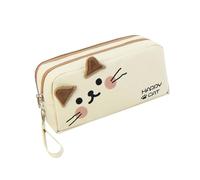 Beimus Grande astuccio multistrato, ad alta capacità, portapenne, portapenne, organizer da viaggio per cosmetici, bianco, Size Approx. 22x10cm/8.66x3.94in
