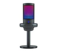 Beimus Microfono USB per PC Gaming Illuminazione a colori Mic Pulsante Mute Condensatore con Manopola Solido