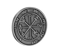 Beimus Mystics Protections Moneta in lega lucidata per meditazioni monete spirituali accessorio per preghiera altari o scrivania decorazione per la casa