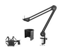 Beimus Professionale Mic Boom Flessibile Regolabile Microfono Stand Mount con/senza Parabrezza per Studio