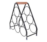 Beimus Scaffale per bottiglie di vino, con elegante maniglia e fondo antiscivolo, organizer per cucina o