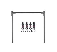 Beimus Supporto da campeggio pieghevole per pentole da appendere scaffale da campeggio scaffale organizer per pentole con ganci portalampada