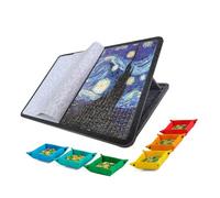 Beimus Supporto da tavolo per puzzle con angoli regolabili, design pieghevole in feltro antiscivolo per riporre oggetti compatti e multiuso inclinabile con supporto